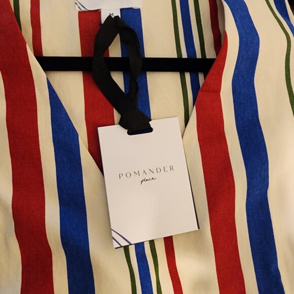 Pomander Place Americana Stripe Kira Dress NWT Med - Picture 5 of 9